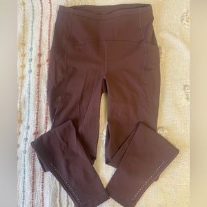 Lululemon Swift Speed High rise Tight size 6 in deep brown/purplish color